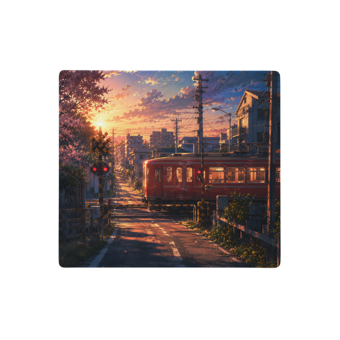 Sunset Train - Tapis de souris gaming